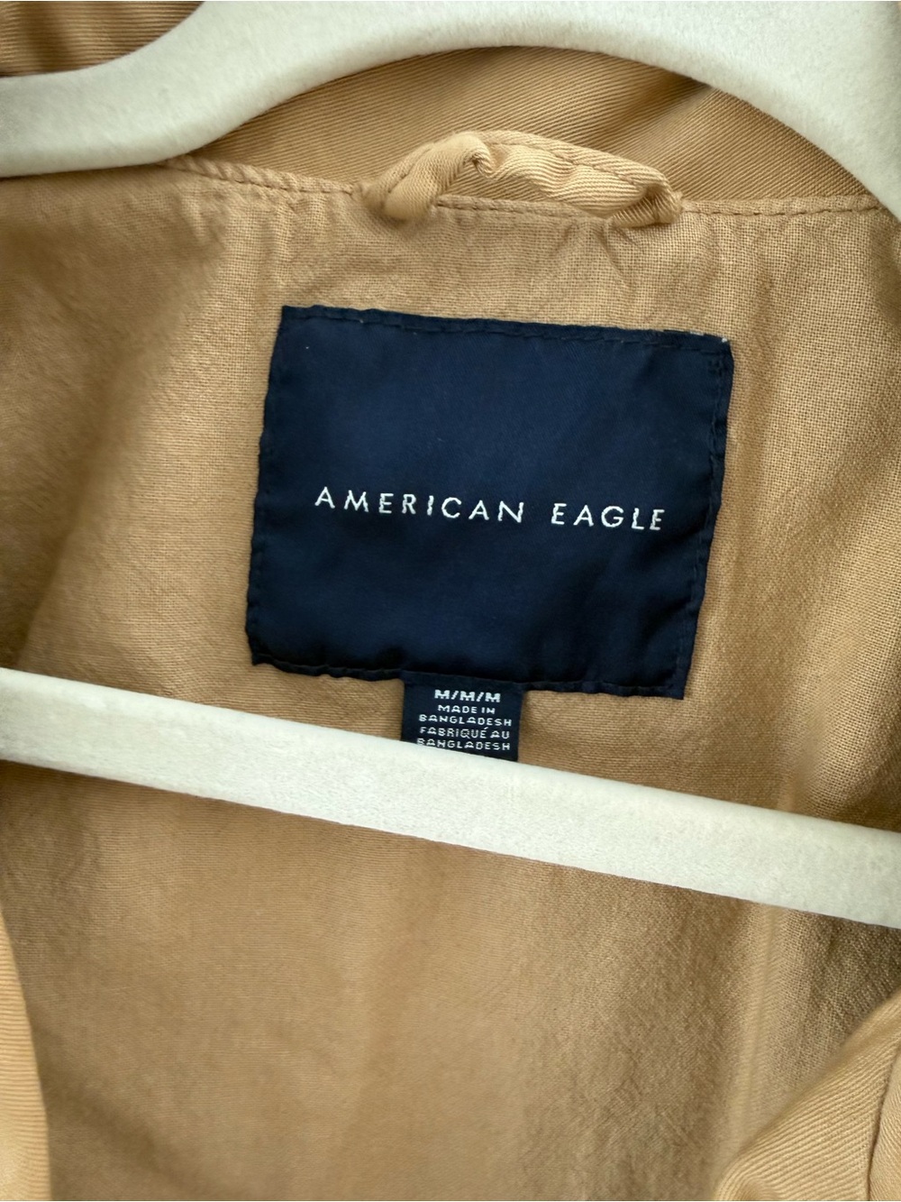 American Eagle Cropped Utility Jacket - Camel Chestnut Color Medium - Picture 4 of 9